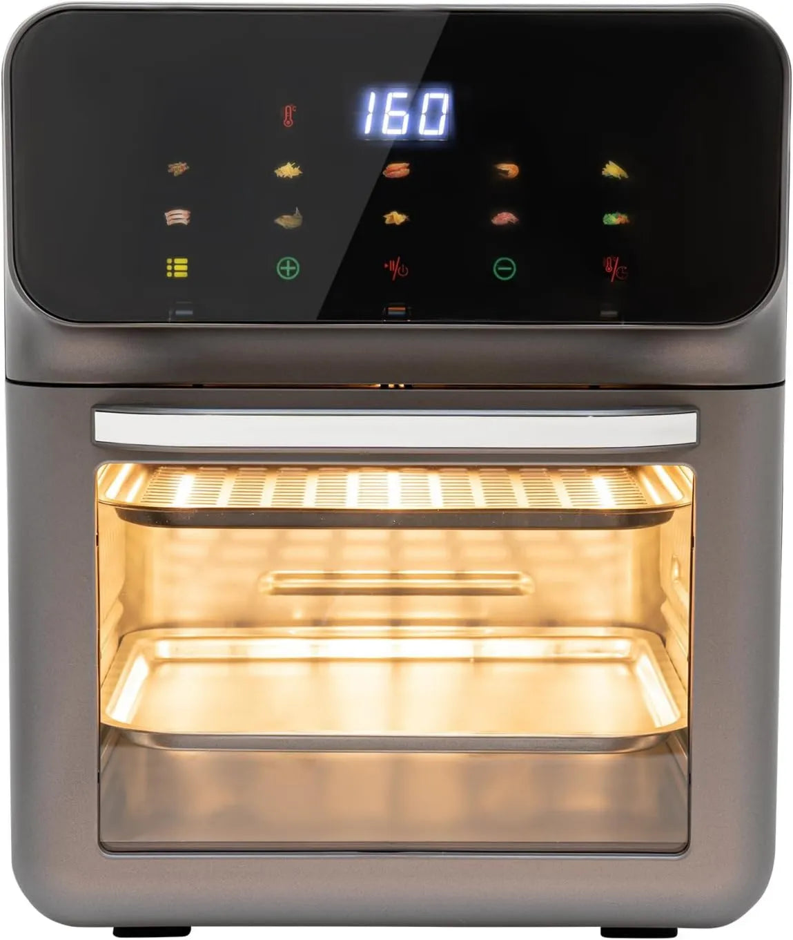 Piekarnik elektryczny, 1350 W, 240 V, 50 Hz, sterowanie dotykowe, Mini piekarnik 13 l, frytkownica na gorące powietrze, ekran dotykowy