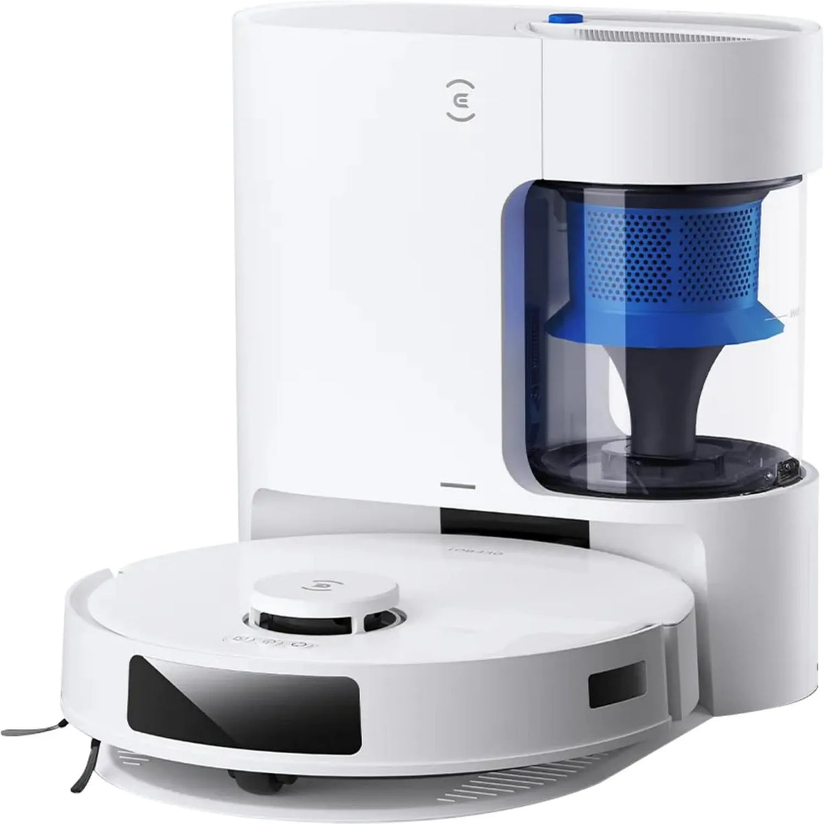 N20 robot odkurzający, 8000 Pa, 400 ml, ECOVACS DEEBOT Plus robot odkurzający z funkcją wycierania, siła ssąca 8000 Pa, bezworkowa stacja PureCyclone
