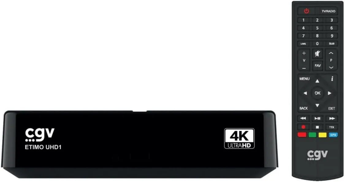 CGV, Funkcja nagrywania, ETIMO UHD1 Odbiornik TNT UHD 4K, USB, DVB- T2, UHD1 H.265 Dekoder DVB-T2