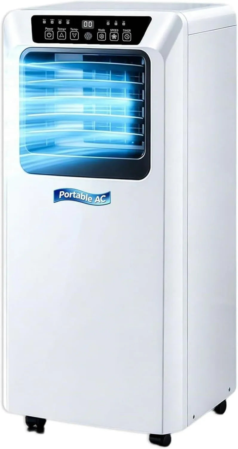 GYFGRTQ klimatyzator przenośny, Klimatyzator 24h 7000BTU, Przenośne, minutnik, 9000BTU, Wydajny chłodzenie Jednostek chłodzi do 16, 20, 24 m² dla House Office
