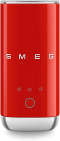 Smeg spieniacz do mleka, MFF02RDEU Milk Moisturizer, 500 W, 3 programów, emulgator mleka, powłoka non@-@ stick, wyjmowalny, czerwony, 3 funkcje Drink