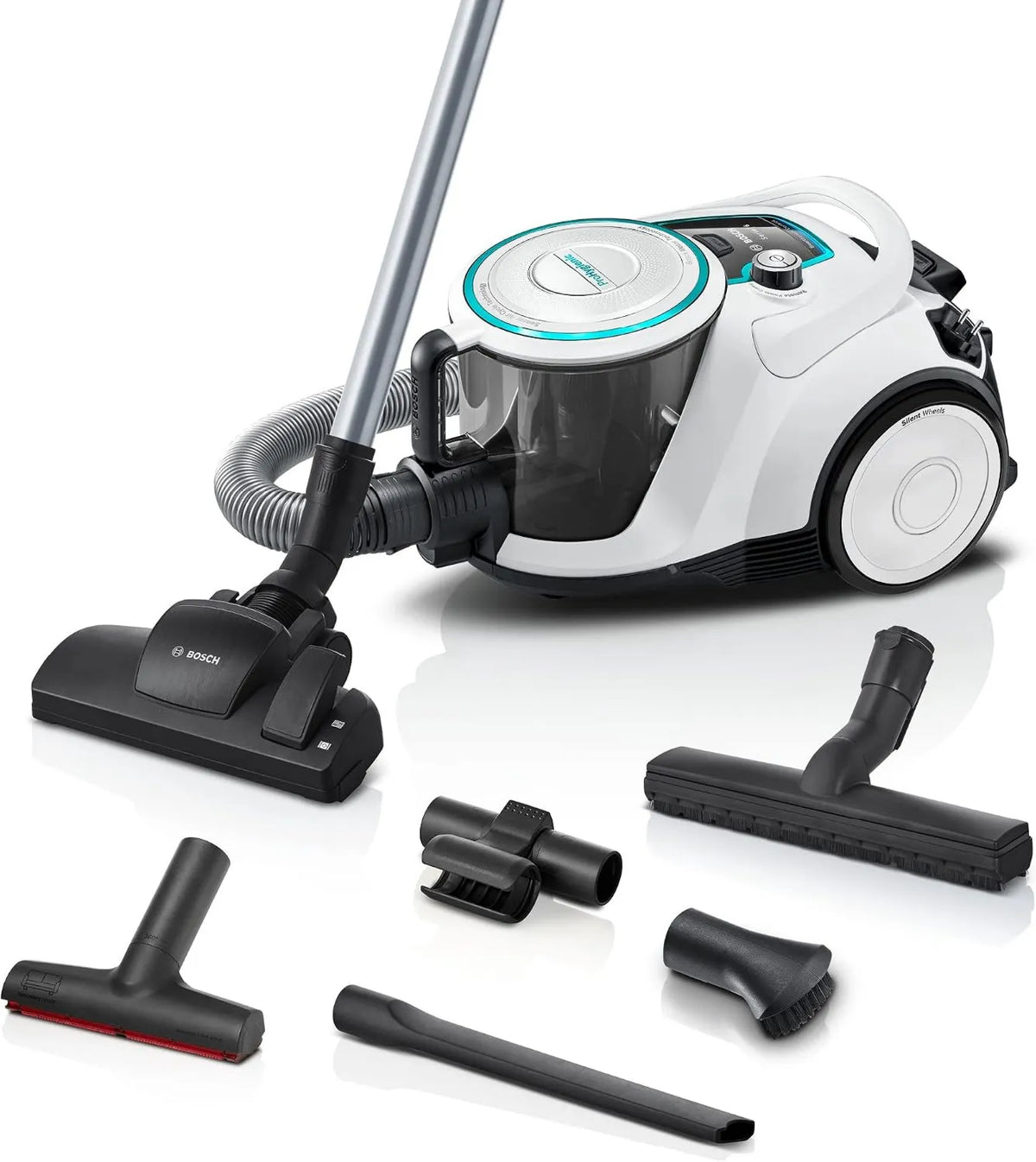 Bosch BGC41XHYG odkurzacz, 700 W, Odkurzacz bezworkowy seria 6, odkurzacz podłogowy, filtr higieniczny, dysza podłogowa do parkietu, duża moc ssania