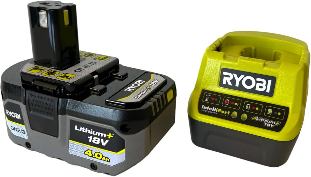 RC18120-140X, 4.0 Ah, Zestaw energetyczny z baterią 4.0 Ah i ładowarką RYOBI ONE+ 18V