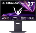LG monitor komputerowy, 27GX790A- B DCI- P3 Monitor, 27 cali, 2560 × 1440, 0, 03 ms, 480 Hz, konfiguracja gier, OLED, PC wyświetlacz, DisplayHDRTM TrueBlack 400, CIE1976 27GX790A-B DCI-P3