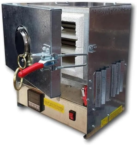 Technical Super Market mini piekarnik, Piec elektryczny, 2 półki i okno kwarcowe, 1000°C, łatwy w obsłudze, piec stołowy sterowany P.I.D