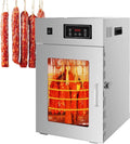 Wentylator, 800 W, 7,5 kg, 14 kg, stal nierdzewna, timer, Obrotowa suszarka do mięsa, 360° stal nierdzewna kiełbasa, klasa przemysłowa