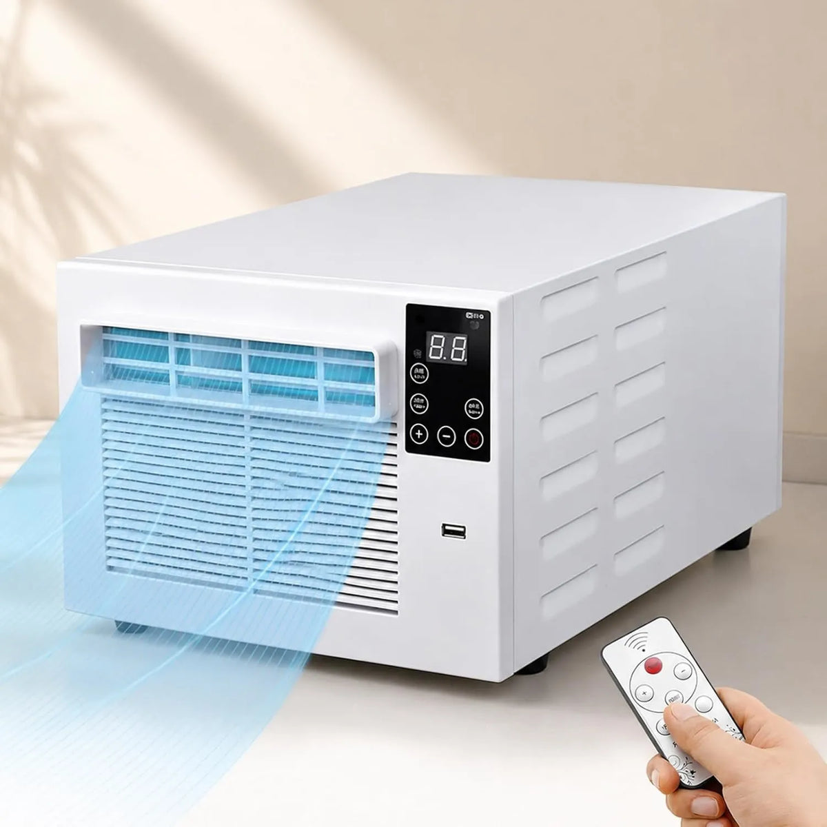 SHAHRYAR klimatyzator przenośny, Klimatyzator, 45 dB, Dekoracja pokoju dziennego, Klimatyzator 1, 881 Btu, Poziom dźwięku poniżej 45 Db