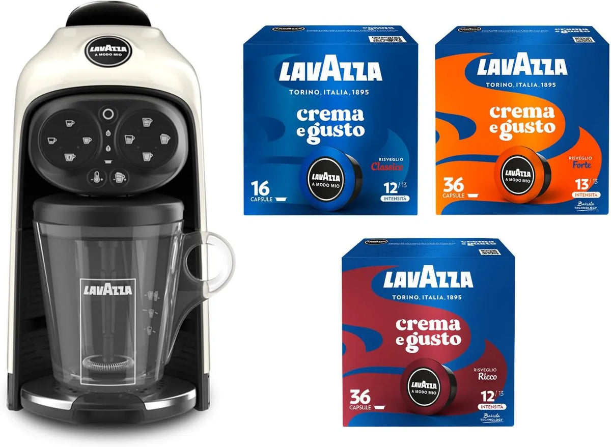 Lavazza, Kawiarnia, ekspres do kawy, 1, 1 l, 60 Hz, 1500 W, 240 V, biały
