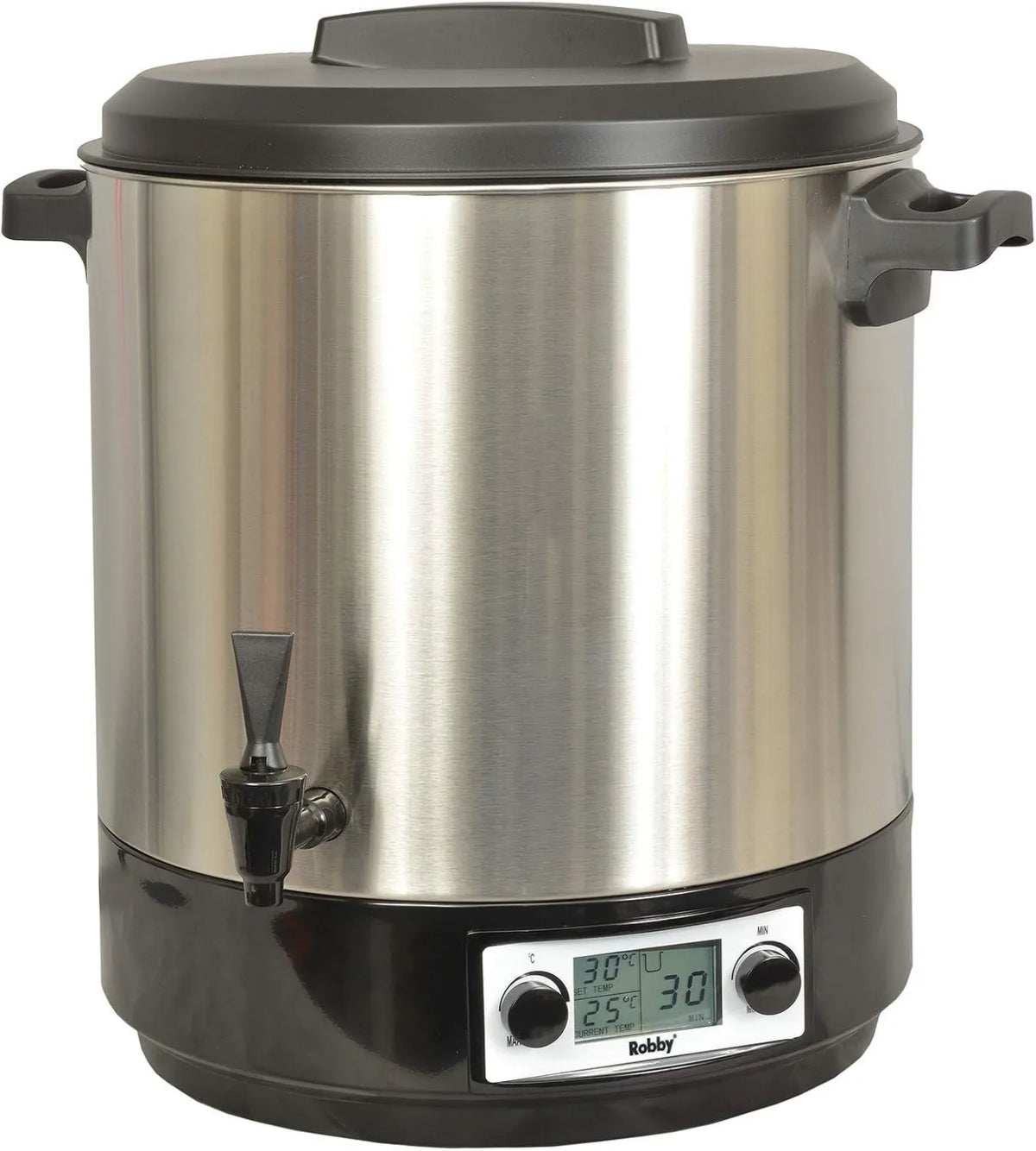robby, Kanał kuchenny, 31 l, 2000 W, licznik, LCD Wyświetlacz, Stal nierdzewna, STERI PRO INOX XL LCD