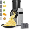 FOHERE, Wycinane jabłka z całej Ziemi, Wegetable Rasp elektryczny Multifunction Chopper for Fruits, 5 w 1 80 W Slicer z wieloma ostrzami