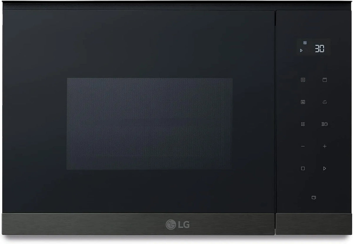 LG kuchenka mikrofalowa, MG7Z2593B, 25 l, 900 W, do zabudowy, grill, mikrofalówka, czarny