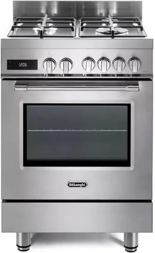 De'Longhi kuchenka z piekarnikiem, Z 'Longhi Gaz płyta grzewcza elektrycznym, 60 cm, klasa energetyczna E, pizza, profesjonalny, Easy para, 1 podwójna korona, Master Pizza