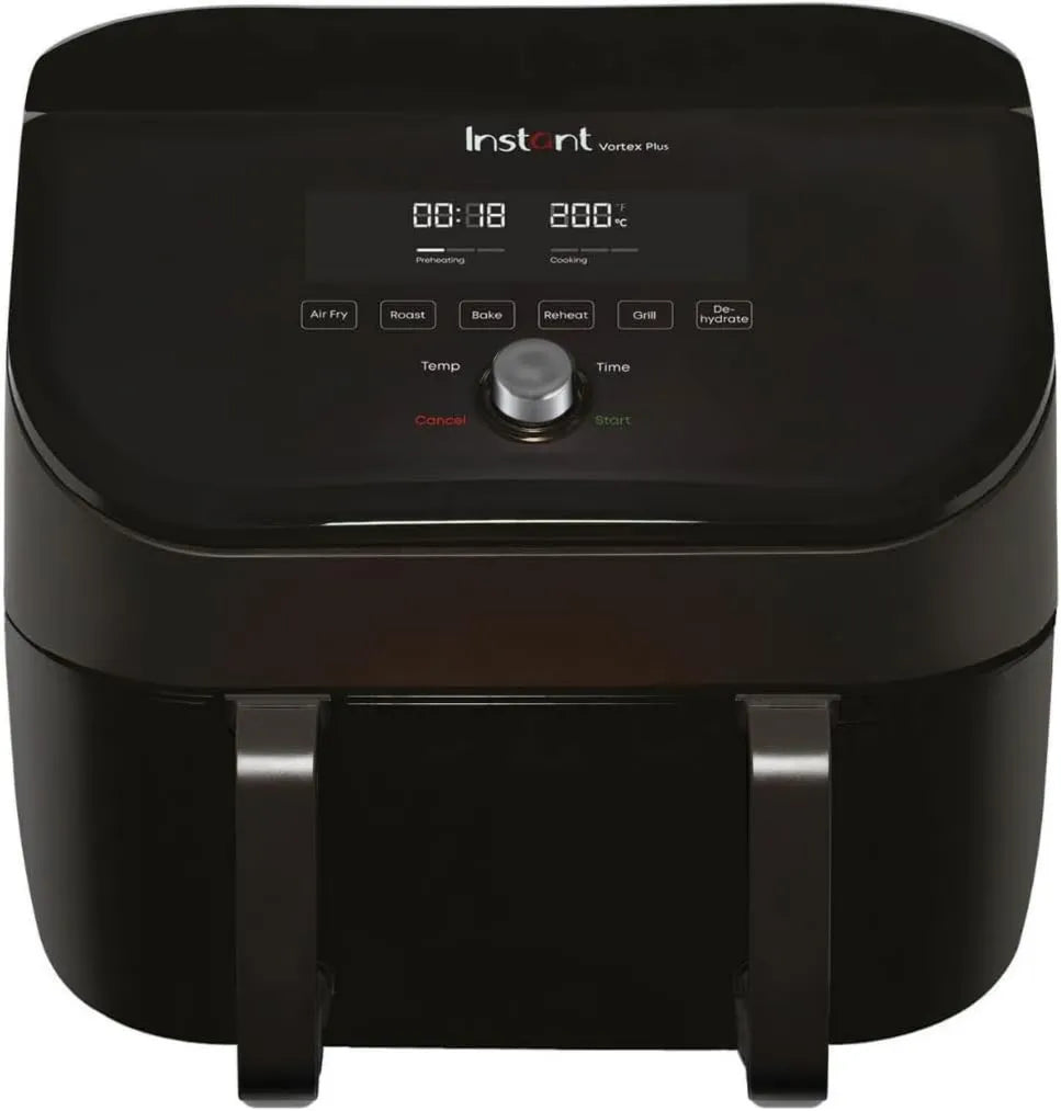Instant Pot frytkownica beztłuszczowa, Frytkownica gorącego powietrza 8- in-1, 1700 W, grill, ciasto, czarny 8 w 1