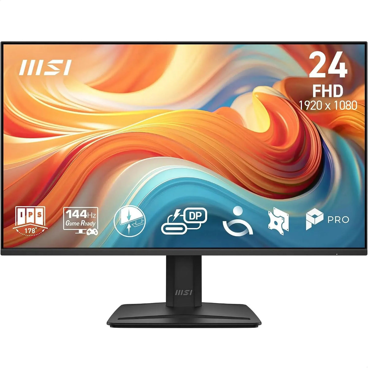 MSI monitor komputerowy, Dalle IPS 1920x1080, Pro profesjonalny Screen 27 'FHD, 144 Hz, 1ms MP272 E14C, kompatybilny VESA, HDMI, USB- C, FreeSync