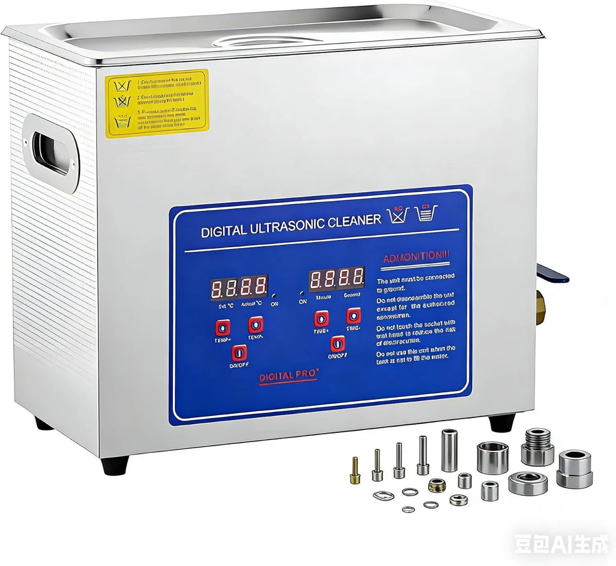 DNEPEI, Grzejnik elektryczny, 6.5 l, licznik czasowy, Przyrządy przemysłowe i części 6, profesjonalne, Ultrasoniczny czyszcznik komercyjny 6.5 l