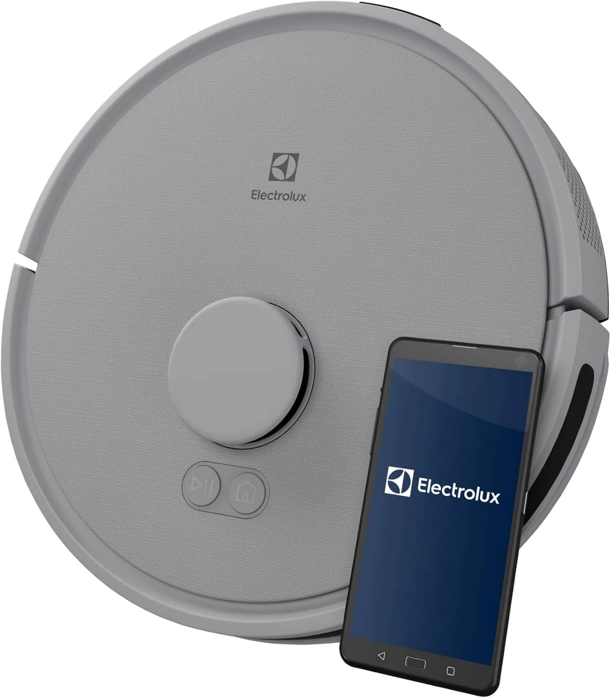 Electrolux ER71HW1UG robot odkurzający, 4000 Pa, 0,28L, 140 m², sterowanie WiFi, Robot Sprzątający Hygienic 700, Mapowanie podłóg LiDAR, Miejski Szary