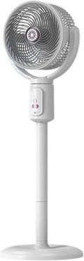 Générique, Wentylator 73.2X24 cm, przenośny, licznik, USB, biały