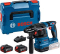 Bosch, 4.0Ah, 10 mm, zasilanie akumulatorowe, Professional system 18V: akumulatorowy młot udarowo-obrotowy GBH 18V-22, walizka L-BOXX
