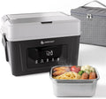 AMZCHEF, Elektryczny grzejnik, podgrzewane gamelle z 18000 mAh baterii, 5 l, przenośny, licznik