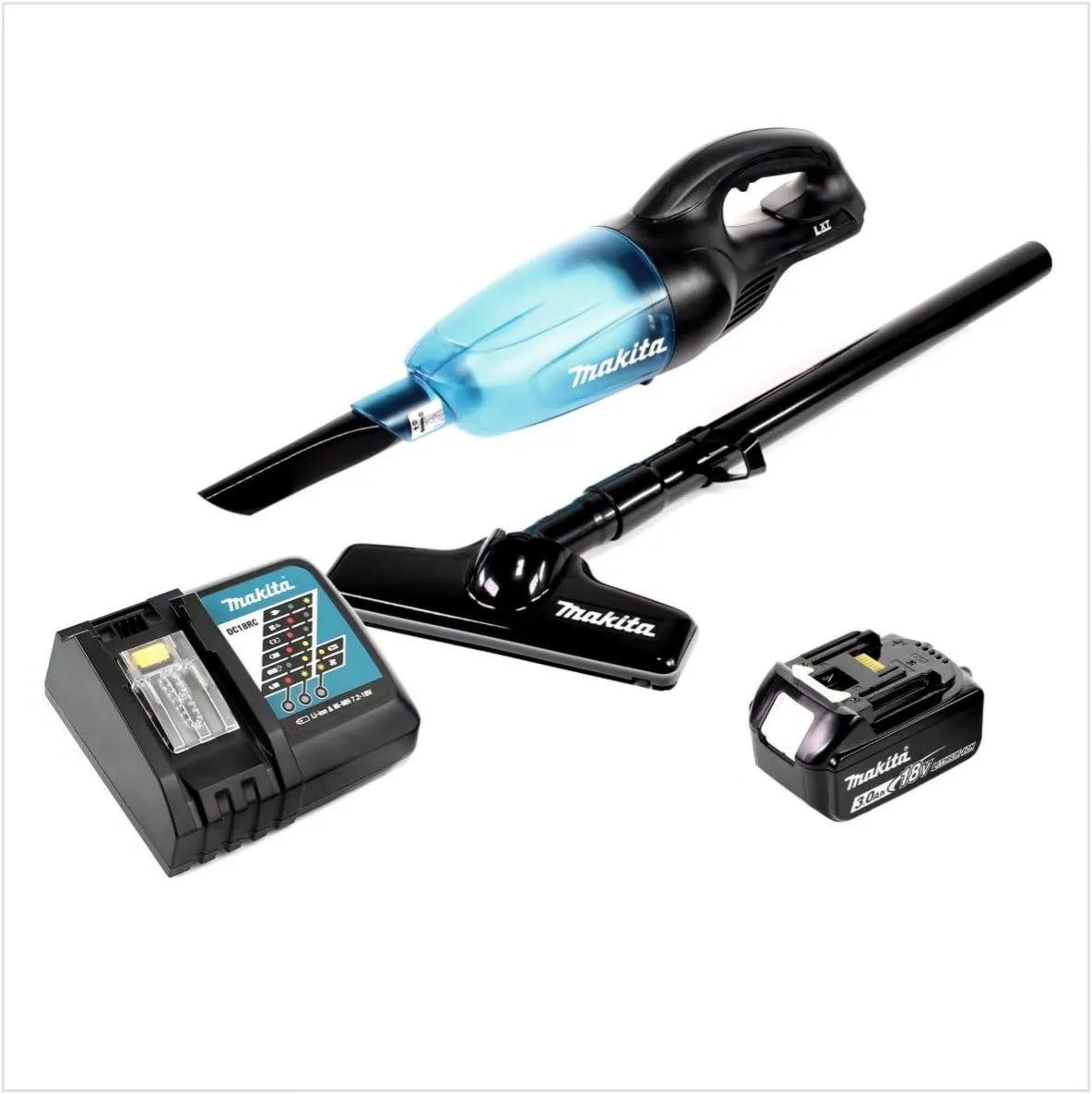 Makita BL1830 DC 18 odkurzacz, 180 W, 3,0 Ah, odkurzanie podłóg i powierzchni