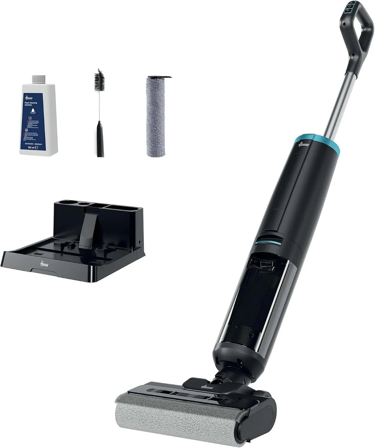 Hoover HW3 odkurzacz, zasilanie akumulatorowe, 40 minut autonomii, funkcja usuwania włosia, samooczyszczanie z suszeniem na zimnym powietrzu