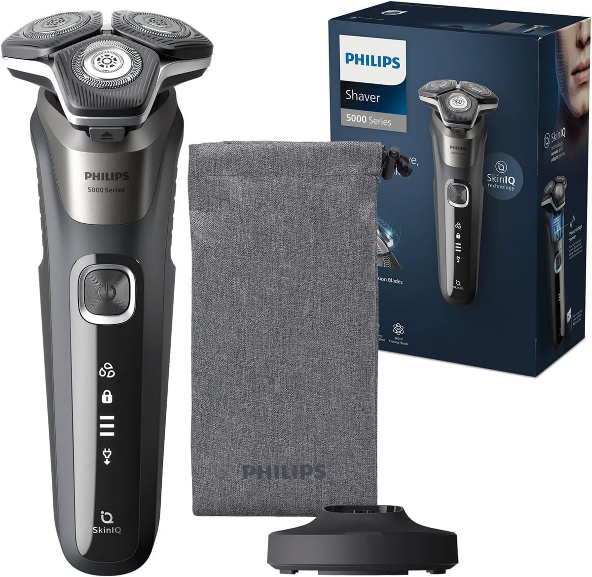 PHILIPS, Series 5000 S5887 / 13 retractable, Shaver, IPS slab, szary S5887/13