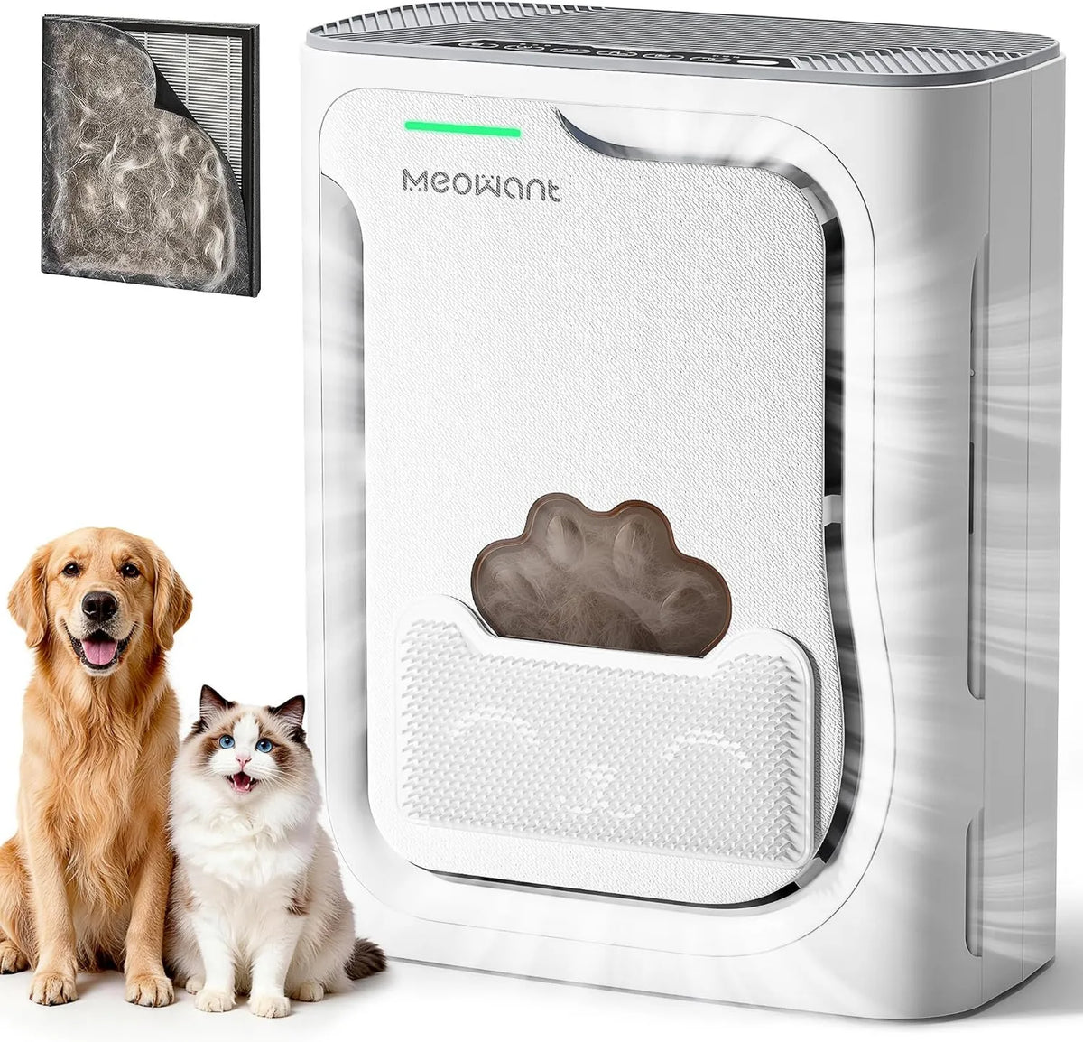 Meowant oczyszczacz powietrza, Monitor H13, filtr HEPA, ekran komputerowy, czyszczarki Meo Want dla zwierząt domowych