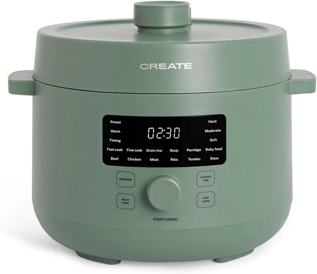 CREATE, 24h STUDIO / Autocuateur, kuchenka, 4 l, 1200 W, 15 programów, minutnik, z powłoką nieprzywierającą powłoki, zielony