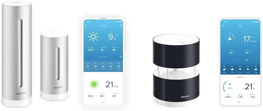 Netatmo, NWA01-WW Station, Termometr, Sensor, Bezprzewodowa stacja meteorologiczna, do użytku na zewnątrz, Wi-Fi, dla Weather Station