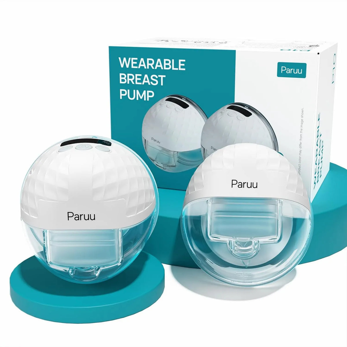 Paruu, Pompa do mleka P10, pompa do karmienia piersią, przenośna, wkładka / panna młoda 19 / 21 / 24 / 28 mm, ssanie silne 338 mmHg, 4 tryby i 9 poziomów