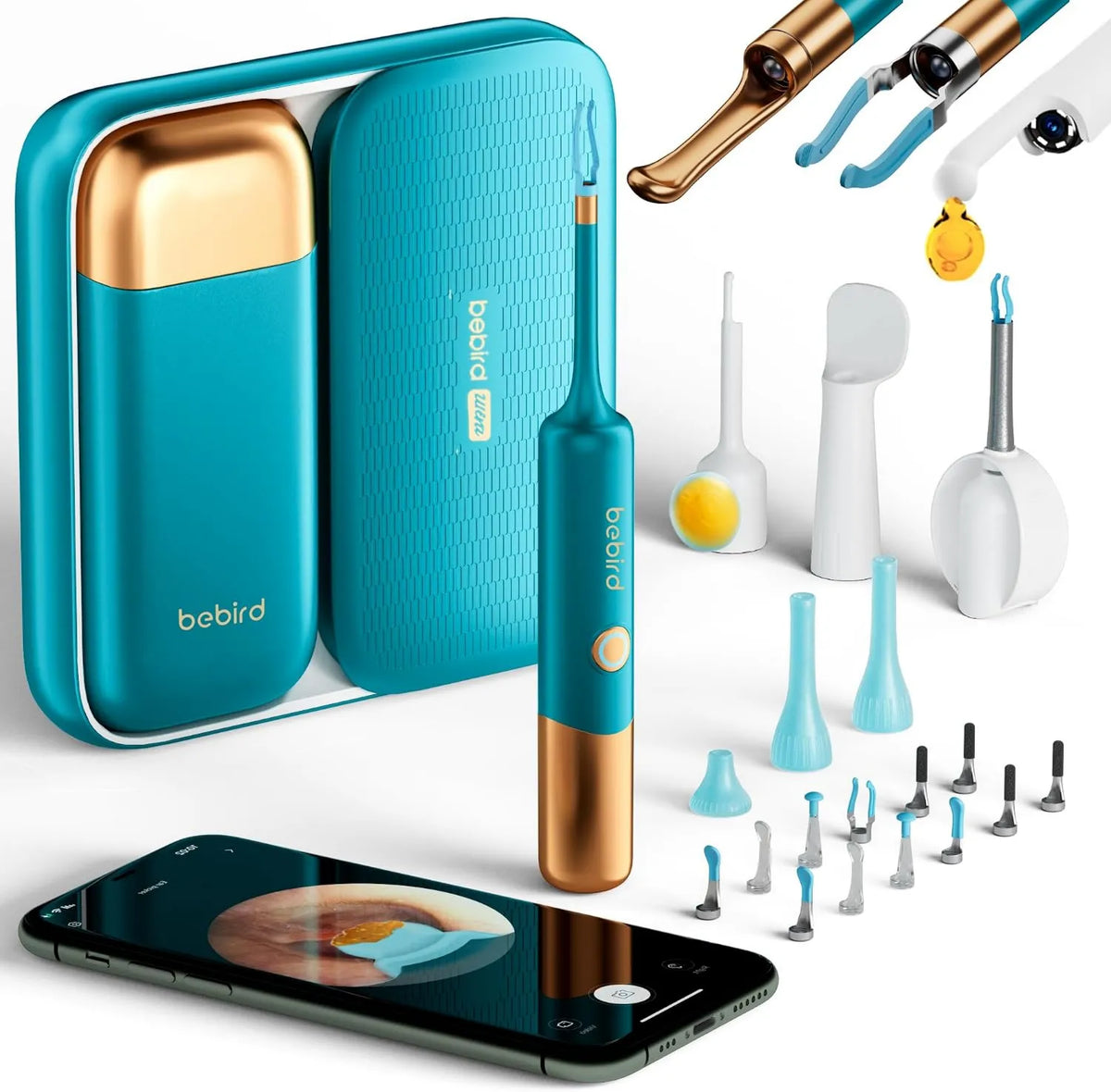 Bebird Pro, Czyszczenie HD 1080P 5 G- WLAN, Kamera, 5 G, WiFi, do uszu z 5 G- WLAN i 1080P HD Otoskop 5 G-WLAN