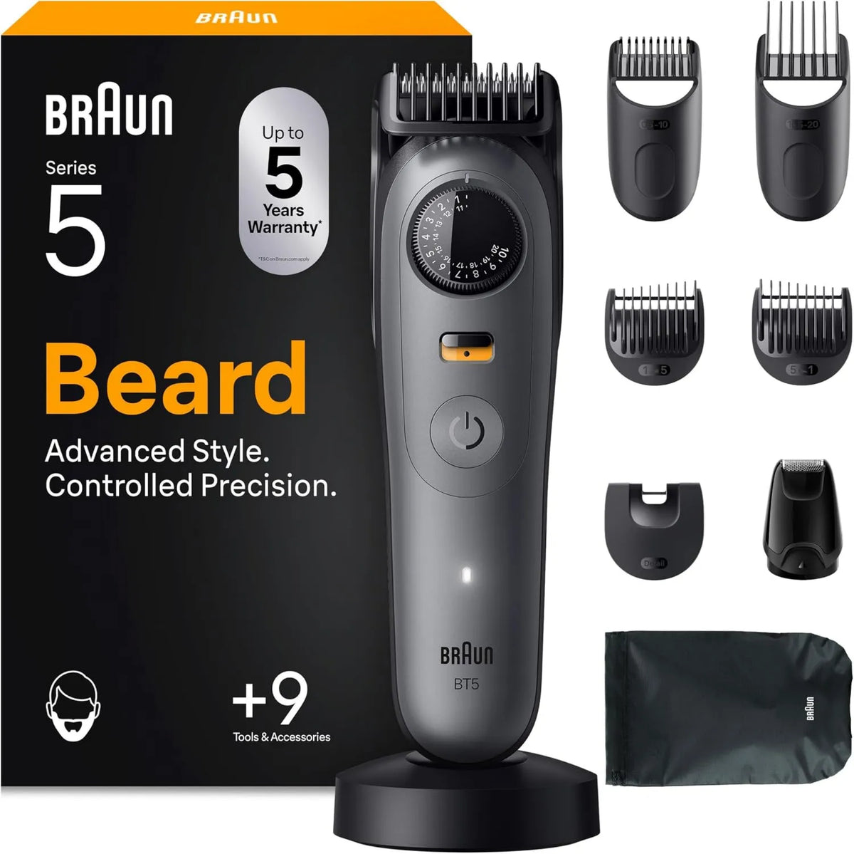 Braun, Series 5 BT5565 Kosiarka Barb, Grey