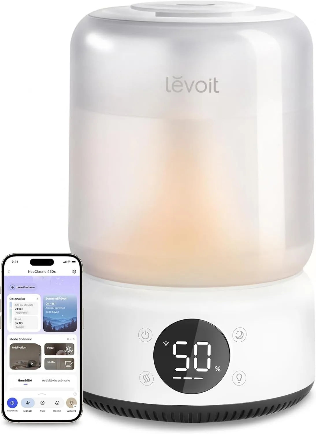 Levoit, 450S nawilżacz, 4.2 l, 21 dB, aplikacja