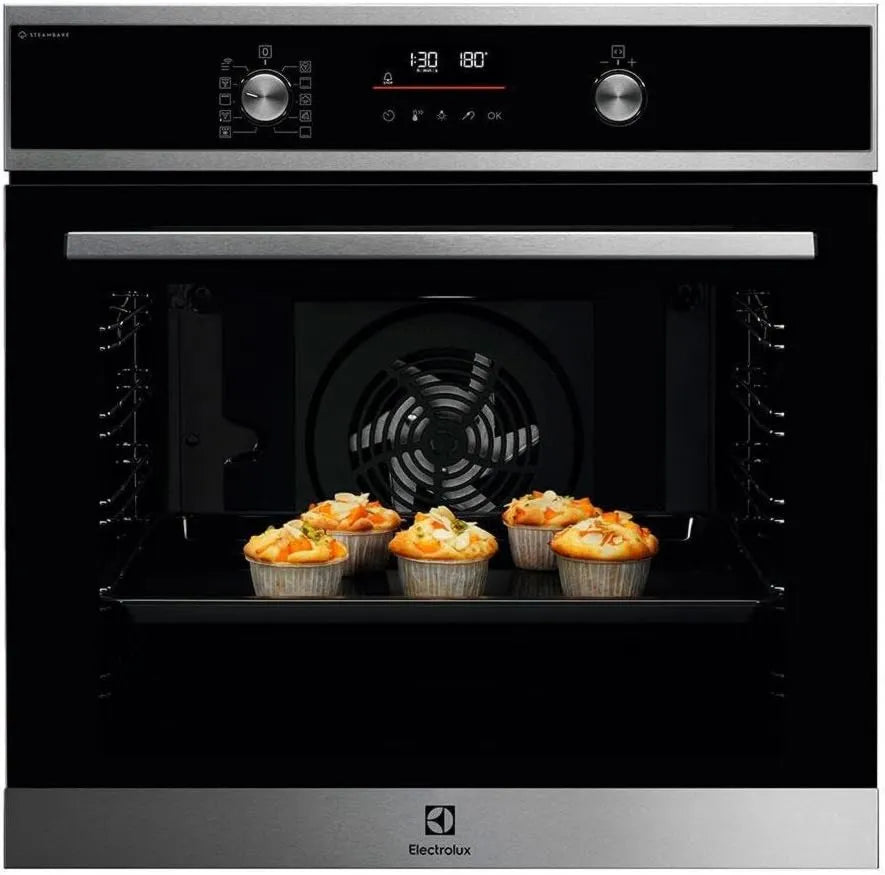 Electrolux piekarnik do zabudowy, EOD6P77X Elektryczny piekarnik, 11 programów, para, dioda LED, 45 programów automatycznych, 11 funkcji, wielopoziomowe jednolite gotowanie