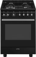 Smeg kuchenka z piekarnikiem, Concert cucina Elettrico Gas Nero A CX61GMBL
