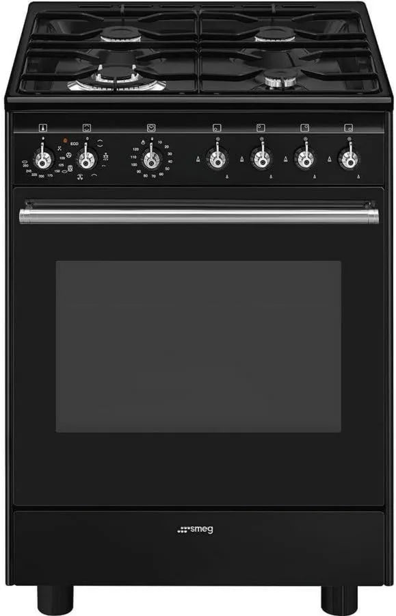 Smeg kuchenka z piekarnikiem, Concert cucina Elettrico Gas Nero A CX61GMBL